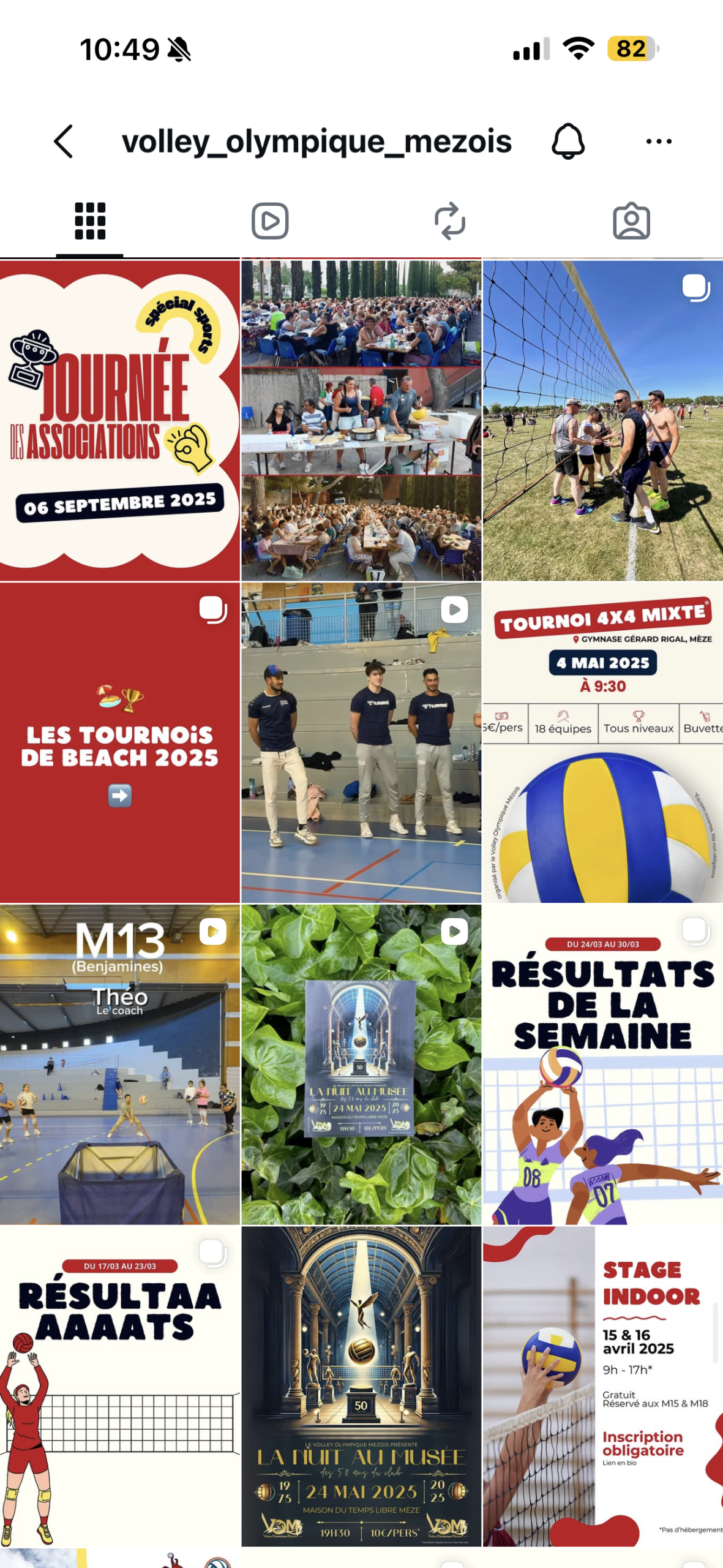 Community management pour un club de volley